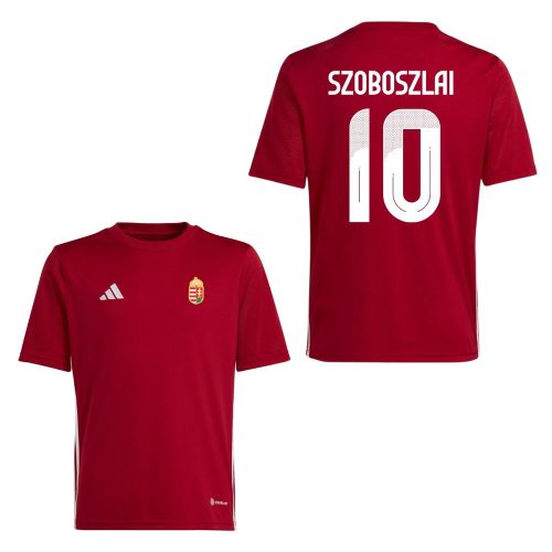 Magyarország mez felső szurkolói Adidas gyerek kerek nyak SZOBOSZLAI 10  Piros