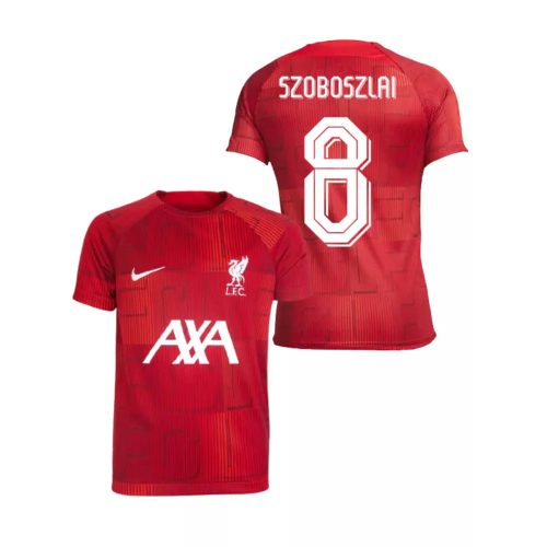 Liverpool mez felső gyerek NIKE SZOBOSZLAI 8 2023/24 piros