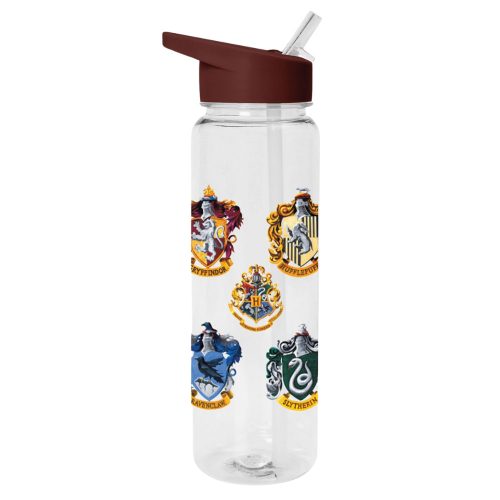 Harry Potter kulacs szívószállal címeres átlátszó