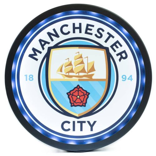 Manchester City tábla ledes